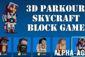 3D Parkour SkyCraft Block Game