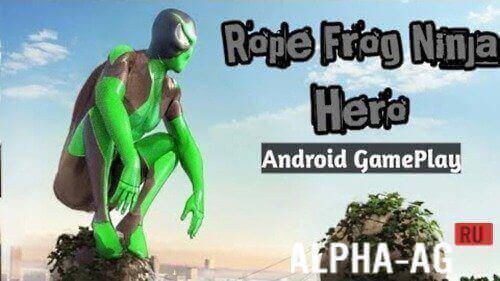 Rope Frog Ninja Hero Скриншот №1