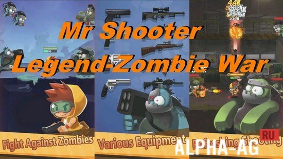 Mr Shooter Legend-Zombie War  1