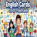 English Cards: 5500 Flashcards