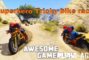 Superhero Tricky Bike Stunt