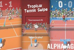Tropical Tennis Swipe
