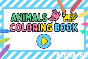 Animal coloring book kids game