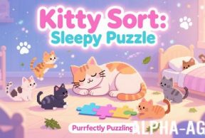 Kitty Sort: Sleepy Puzzle