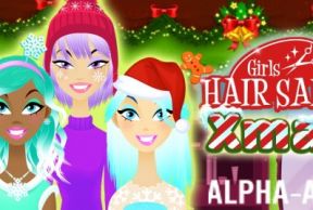 Girls Hair Salon Xmas